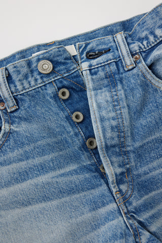 Moussy Vintage Graterford Long Shorts, Blue