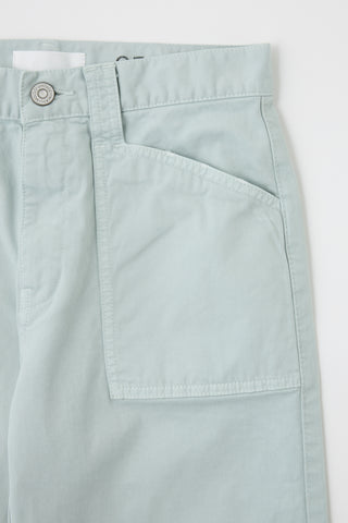 Moussy Vintage Pomonok Gusset Cargo Pants, Mint