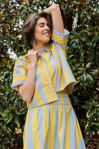 Livro Club Shirt, Brimstone Stripe