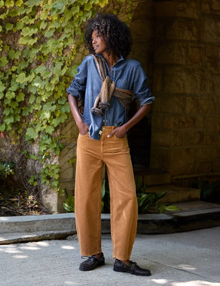 Frank & Eileen Brennan Barrel Leg Jean, Camel