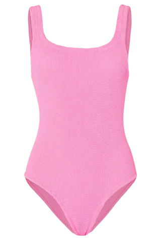 Hunza G Coverage Square Neck Swimsuit, Bubblegum