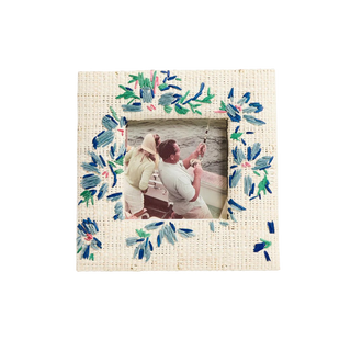 D. Porthault x Pamela Munson 4x4 Frame, Violettes