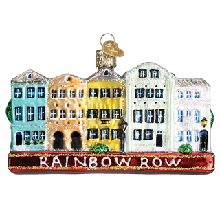 Rainbow Row Ornament