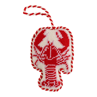 Furbish Studio Needlepoint Ornament, Lobster