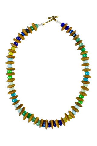 Twine & Twig Stacked Classic Necklace, Lagoon