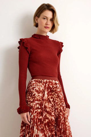 Marie Oliver Tinley Turtleneck, Auburn