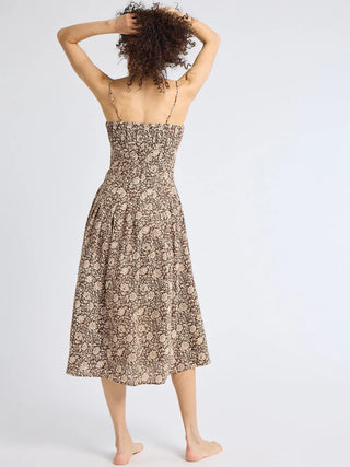 Mille Tully Dress, Cocoa Floral
