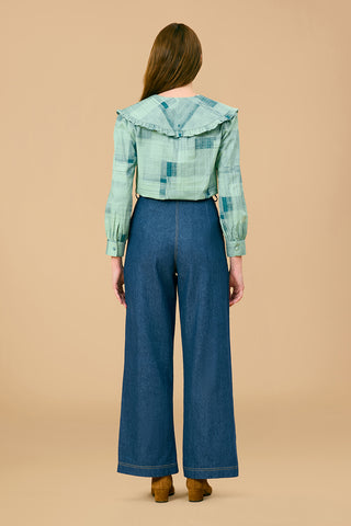 Olivia by Livro Liz Shirt, Blue Print