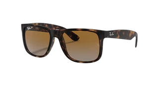 Ray-Ban Justin Sunglasses, Rubber Havana Grey