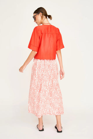 Mirth Seychelles Tie Top, Chili