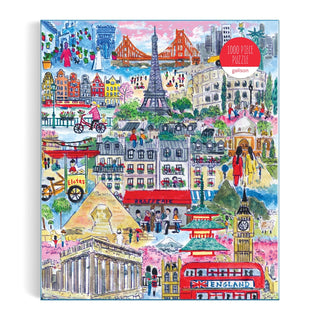 Michael Storrings 1000 Piece Puzzle, Cities Around the World