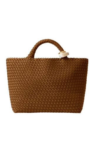 Naghedi St. Barths Medium Beads Tote, Teak