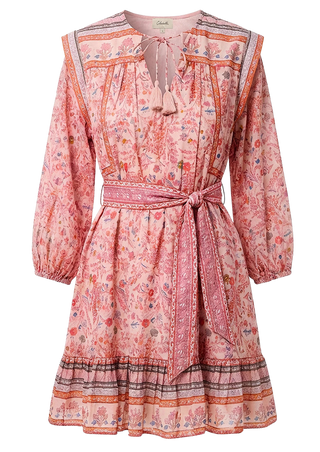 Cleobella Frieda Mini Dress, Dahlia Print