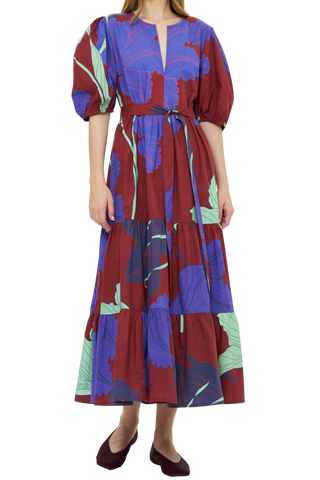 Oliphant Puff Sleeve Maxi, Hague Cobalt