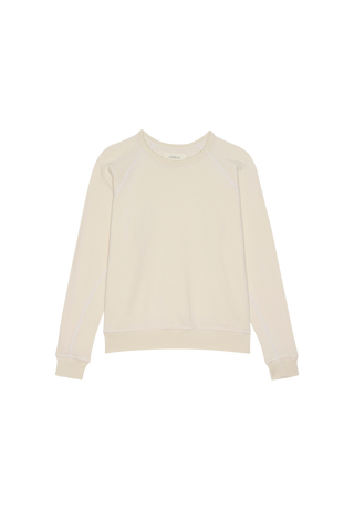 The Great The Fleece Rookie Sweatshirt, Washed White