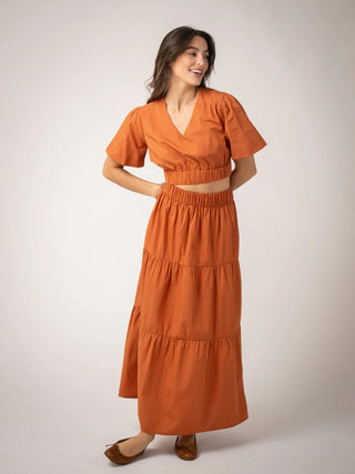 Beau & Ro Abby Top, Persimmon