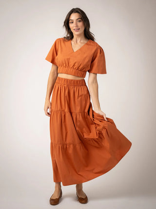 Beau & Ro Abby Top, Persimmon