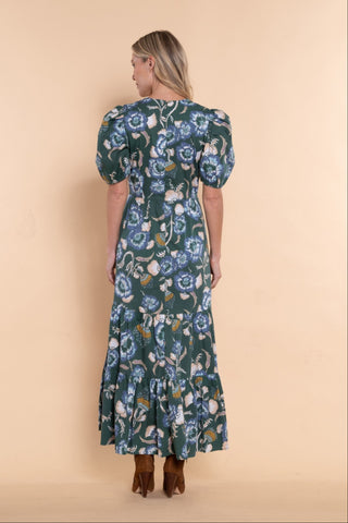 Sheridan French Margot Dress, Forest Flora