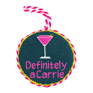 Furbish Studio Needlepoint Ornament, Def A Carrie