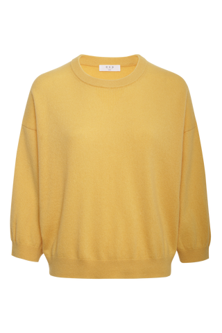 One Grey Day Indira Cashmere Top, Maize