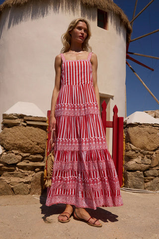 Oliphant Strappy Maxi, Santorini Red