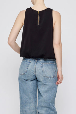 Moussy Vintage MV Sculpted Satin Top, Black