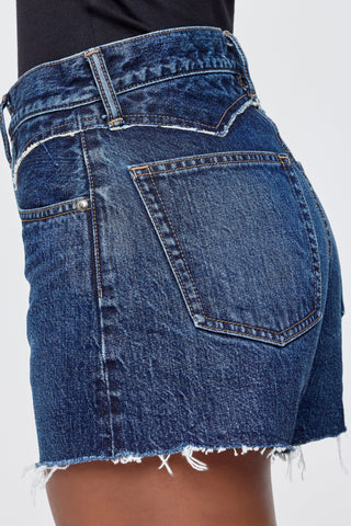 Moussy Vintage MV Southborough Western Shorts, Blue
