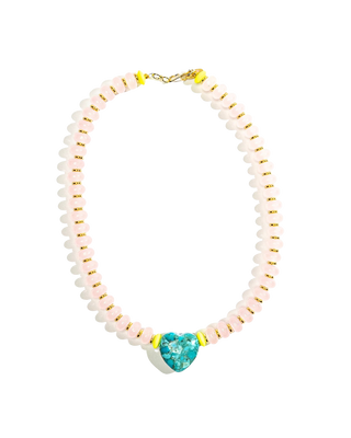 Gather Goods Turquoise Heart Necklace