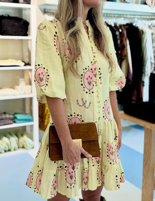 Palm Noosa Ruba Mini Dress, Savannah Tile