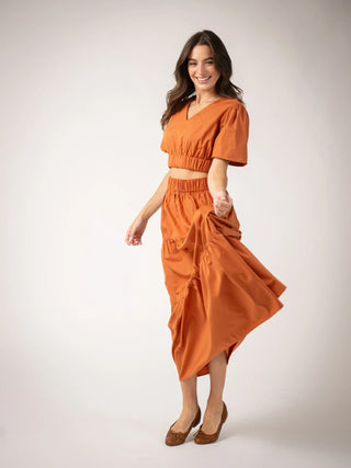 Beau & Ro Abby Top, Persimmon