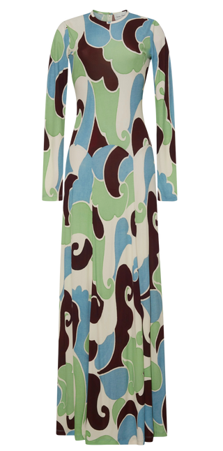 Cara Cara Aspen Dress, Petal Wave Mint