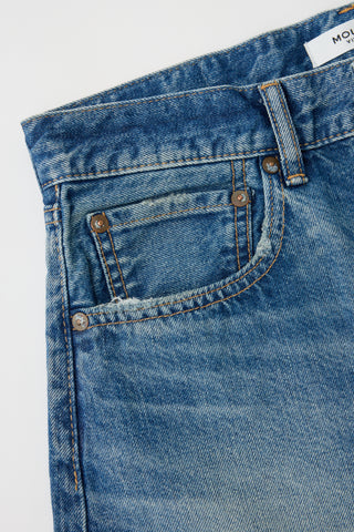 Moussy Vintage MV Natick Shorts, Blue
