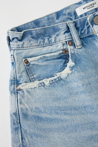 Moussy Vintage MV Southborough Shorts, Light Blue