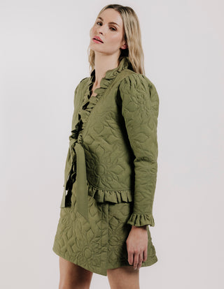 Love the Label Melanie Quilted Skirt, Olive
