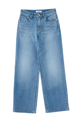 Moussy Vintage Idabel ID Straight Mid, Blue