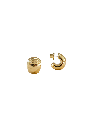Jenny Bird Nelle Hoops, High Polish Gold
