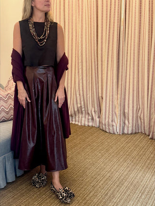 Hunter Bell Atlyn Skirt, Oxblood