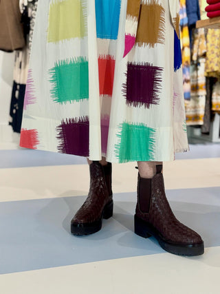 Loeffler Randall Reggie Woven Chelsea Boot, Espresso