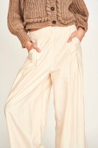 Mirth Lecce Wide Leg Pant, Alabaster