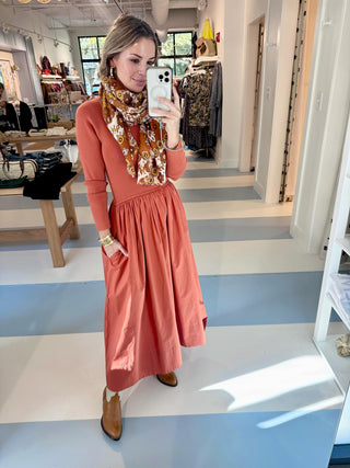 Marie Oliver Barrett Dress, Russet