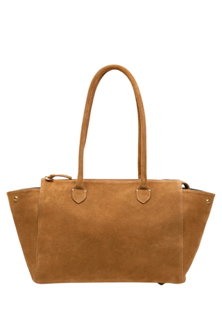 Clare V. Beatrice Bag, Caramel Suede