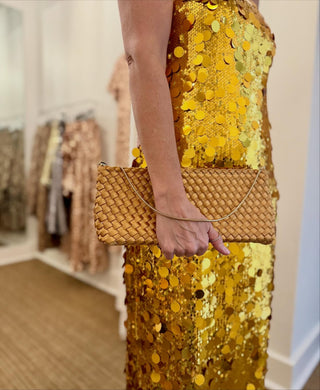 Naghedi Gala Satin Clutch, Ore