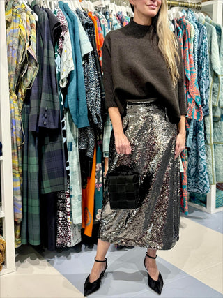 Marie Oliver Wray Skirt, Platinum