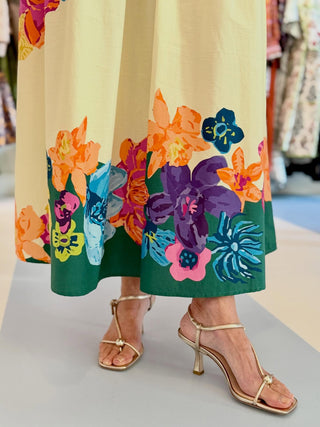 Loeffler Randall Triana Strappy Mid Heel Sandal, Champagne