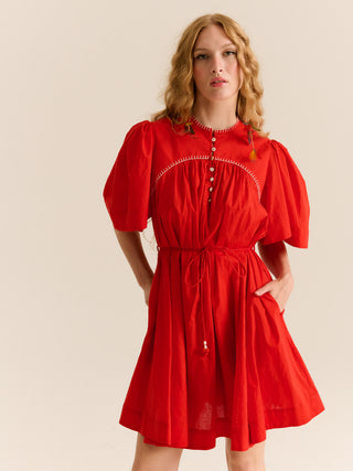 Carolina K Kerry Dress, Red