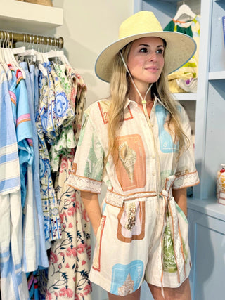 Kivari Coastline Playsuit, Coastline