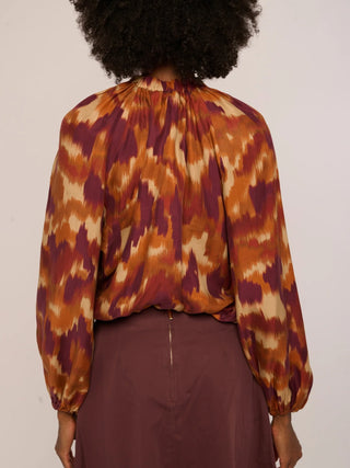 Love the Label Tate Top, Amber Brush Print