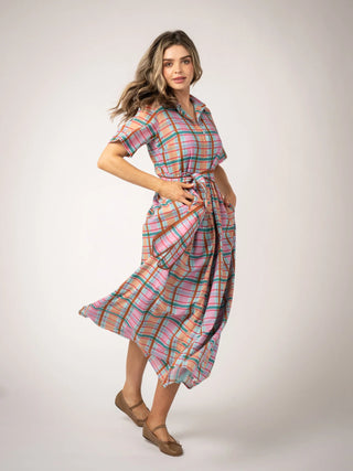 Beau & Ro Elle Maxi Dress, Lenox Plaid