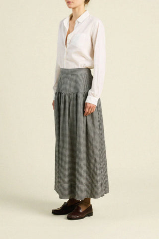 Trovata Lydia Skirt, Onyx Check