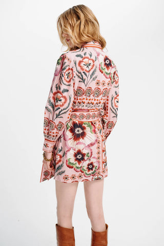 Carolina K Ama Dress, Antique Floral Pink